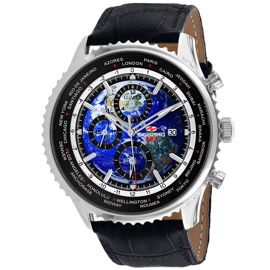Seapro Men's Meridian World Timer GMT - Watches - Custom Crafting Alliance, LLC