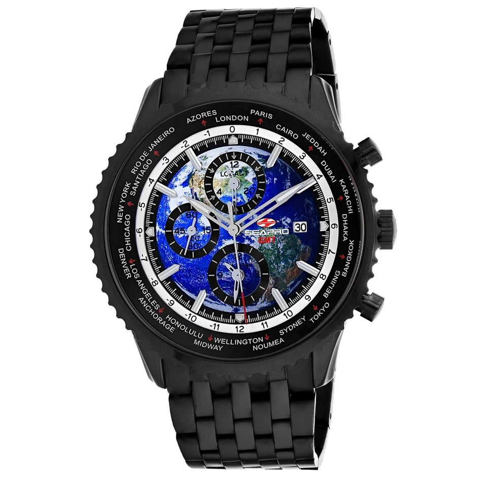 Seapro Men's Meridian World Timer GMT - Watches - Custom Crafting Alliance, LLC