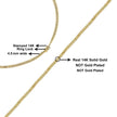 Semi-Solid 14K Yellow Gold 4.5mm Miami Cuban Chain Necklace - Unisex Chain - 22 Inches - Necklaces - Custom Crafting Alliance, LLC