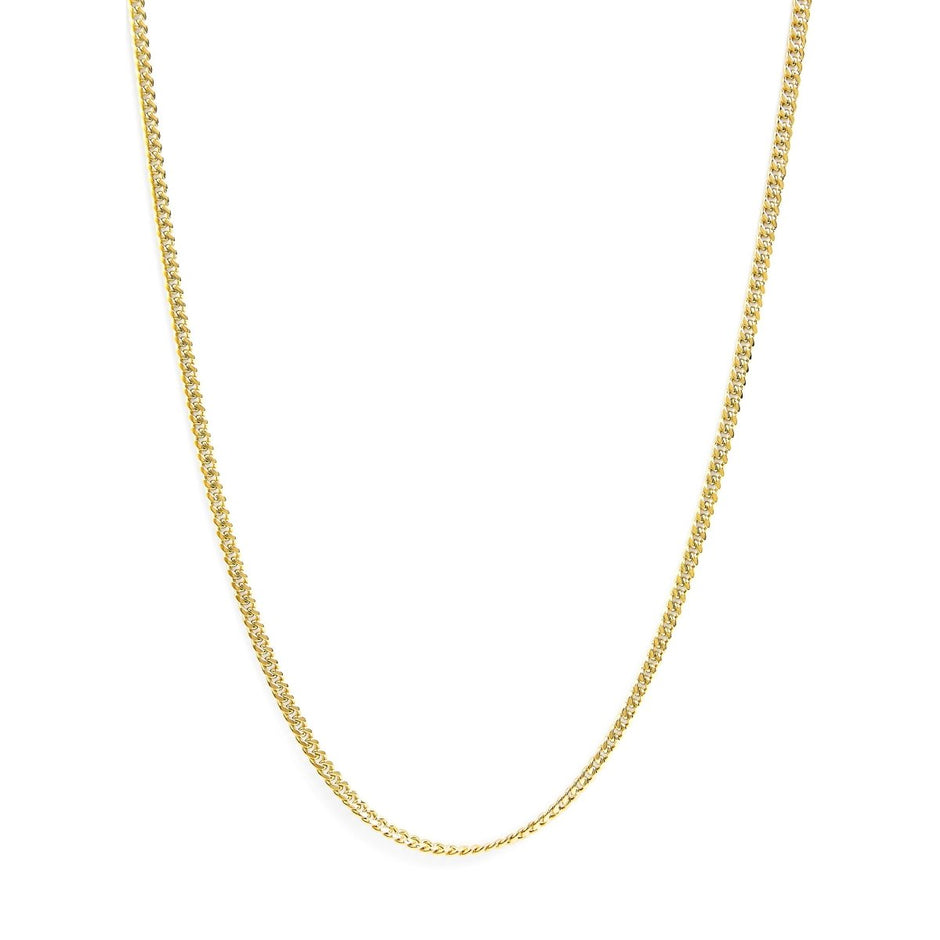 Semi-Solid 14K Yellow Gold 4.5mm Miami Cuban Chain Necklace - Unisex Chain - 22 Inches - Necklaces - Custom Crafting Alliance, LLC