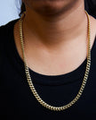 Semi-Solid 14K Yellow Gold 6.1mm Classic Miami Cuban Chain Necklace - 22 Inches - Necklaces - Custom Crafting Alliance, LLC