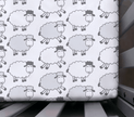 Sheep Hopscotch Crib Sheet - Crib Sheet - Custom Crafting Alliance, LLC