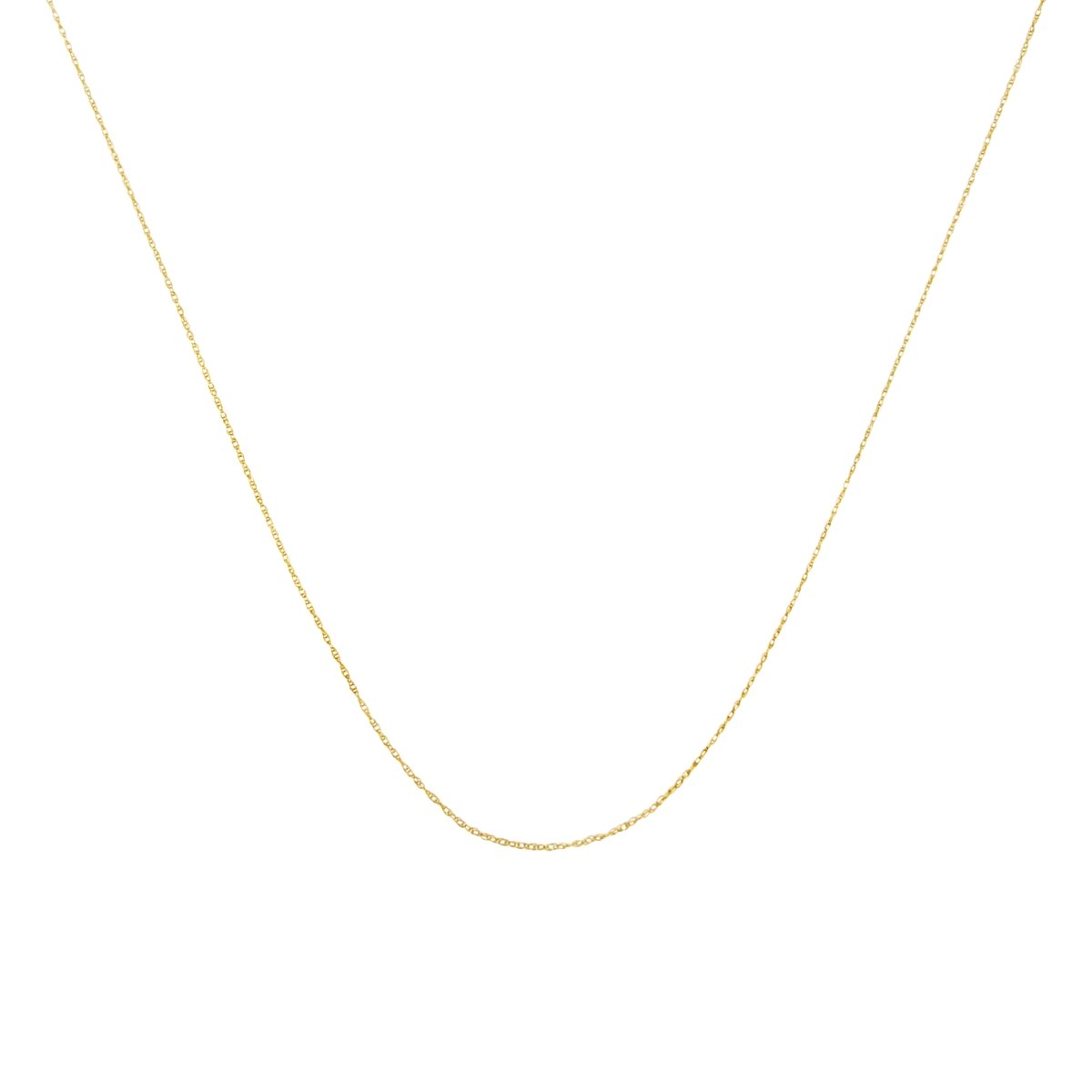 Solid 10K Yellow Gold 0.5mm Slim and Dainty Unisex 18