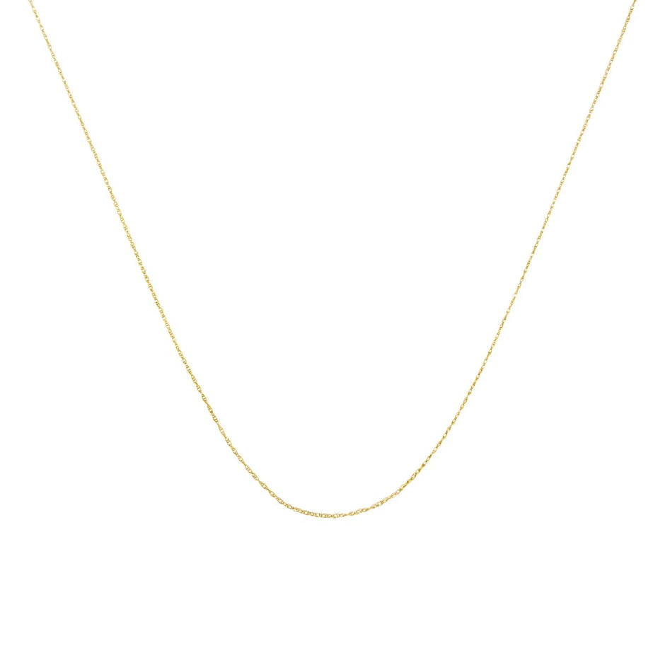 Solid 10K Yellow Gold 0.5mm Slim and Dainty Unisex 18