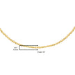 Solid 10K Yellow Gold 0.5mm Slim and Dainty Unisex 18