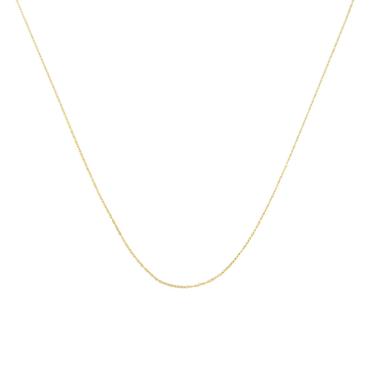Solid 10K Yellow Gold 0.5mm Slim and Dainty Unisex 18
