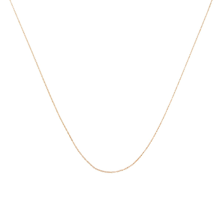 Solid 10K Yellow Gold 0.5mm Slim and Dainty Unisex 18
