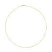 Solid 14K Yellow Gold 0.75mm Classic Box Chain Necklace. Unisex Chain - Size 16 Inches - Necklaces - Custom Crafting Alliance, LLC