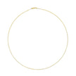 Solid 14K Yellow Gold 0.75mm Classic Box Chain Necklace. Unisex Chain - Size 16 Inches - Necklaces - Custom Crafting Alliance, LLC