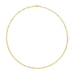 Solid 14K Yellow Gold 2.5mm Paperclip Chain Necklace Unisex 18