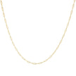 Solid 14K Yellow Gold 2.5mm Paperclip Chain Necklace Unisex 18
