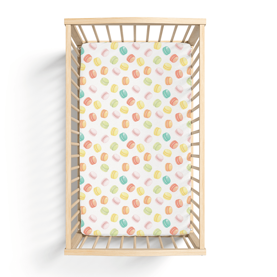 Sweet Macarons 3 - Piece Bundle Set - Crib Sheet - Custom Crafting Alliance, LLC