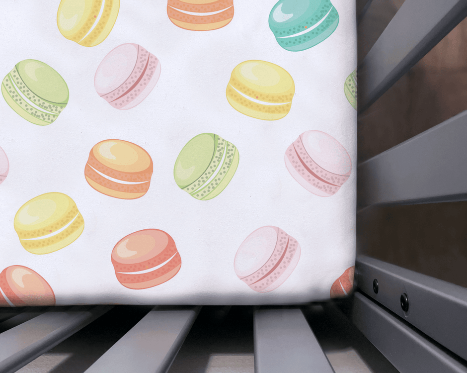 Sweet Macarons 3 - Piece Bundle Set - Crib Sheet - Custom Crafting Alliance, LLC