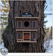 The Saloon Birdhouse – Western - Style Bird House with Old West Charm for Garden or Porch - Bird House - Custom Crafting Alliance, LLC