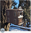 The Saloon Birdhouse – Western - Style Bird House with Old West Charm for Garden or Porch - Bird House - Custom Crafting Alliance, LLC