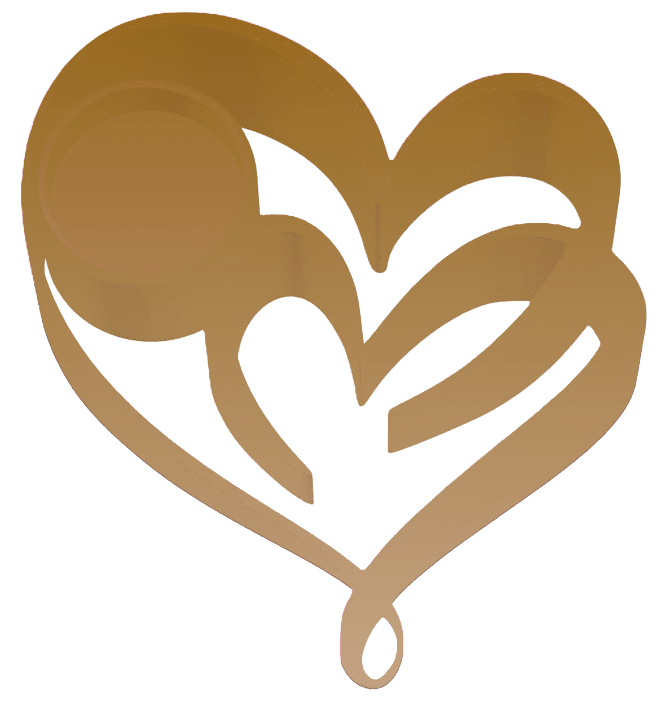 Two Hearts, One Glow Candle Holder - Custom Made to Order in Red and 12 Other Colors - Candle Holder - Custom Crafting Alliance, LLC