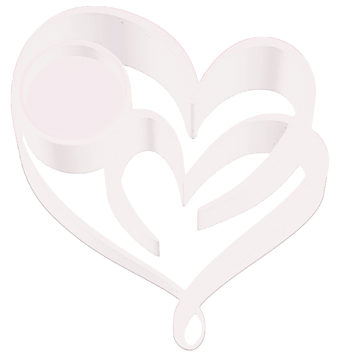 Two Hearts, One Glow Candle Holder - Custom Made to Order in Red and 12 Other Colors - Candle Holder - Custom Crafting Alliance, LLC