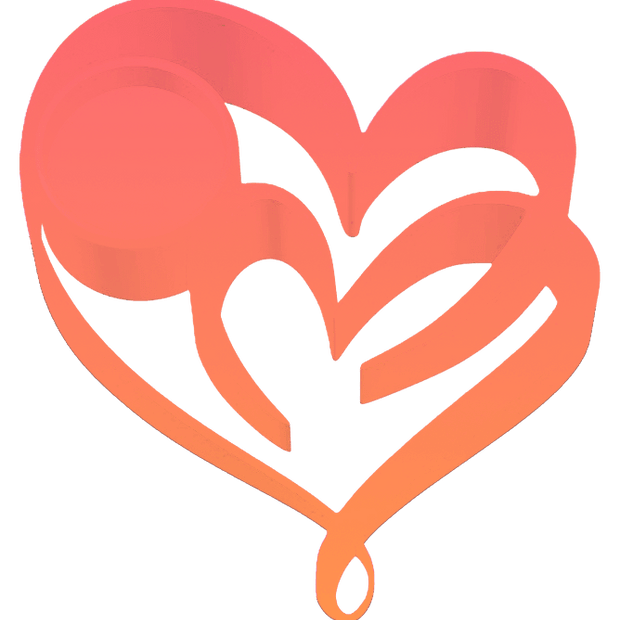 Two Hearts, One Glow Candle Holder - Custom Made to Order in Red and 12 Other Colors - Candle Holder - Custom Crafting Alliance, LLC