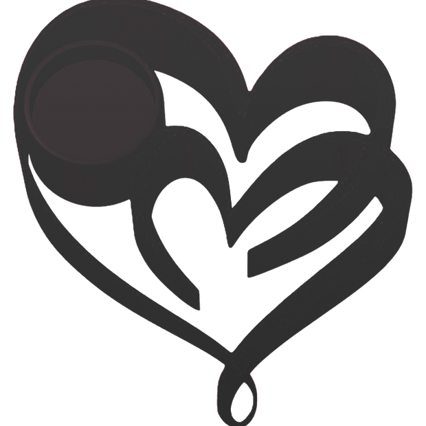 Two Hearts, One Glow Candle Holder - Custom Made to Order in Red and 12 Other Colors - Candle Holder - Custom Crafting Alliance, LLC