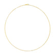 Unisex Solid 14K Yellow Gold 1.5mm Paperclip Chain Necklace - 18 Inches - Necklaces - Custom Crafting Alliance, LLC