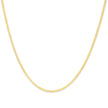 Unisex Solid 14K Yellow Gold 2.8mm Imperial Herringbone Chain Necklace - 18