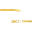 Unisex Solid 14K Yellow Gold 2.8mm Imperial Herringbone Chain Necklace - 18