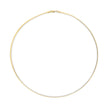 Unisex Solid 14K Yellow Gold 2.8mm Imperial Herringbone Chain Necklace - 18