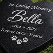 Personalized Granite Pet Memorial Heart Stone, Engraved Pet Grave Marker