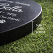 Personalized Granite Pet Memorial Heart Stone, Engraved Pet Grave Marker