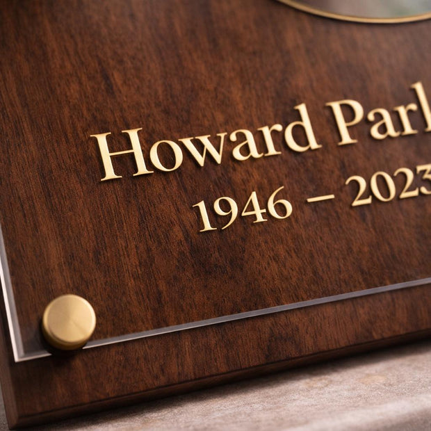 In Loving Memory Photo Tribute Plaque, Personalized Sympathy Gift, Custom Remembrance Wall Art