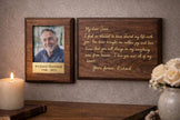 Custom Handwriting Memorial Plaque, Engraved Handwritten Message, Personalized In Loving Memory Gift