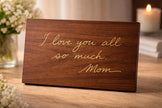 Custom Handwriting Memorial Plaque, Engraved Handwritten Message, Personalized In Loving Memory Gift