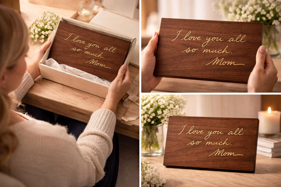 Custom Handwriting Memorial Plaque, Engraved Handwritten Message, Personalized In Loving Memory Gift