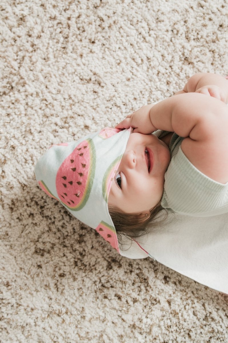 Watermelons & Dots Hooded Baby Towel - Hooded Towels - Custom Crafting Alliance, LLC