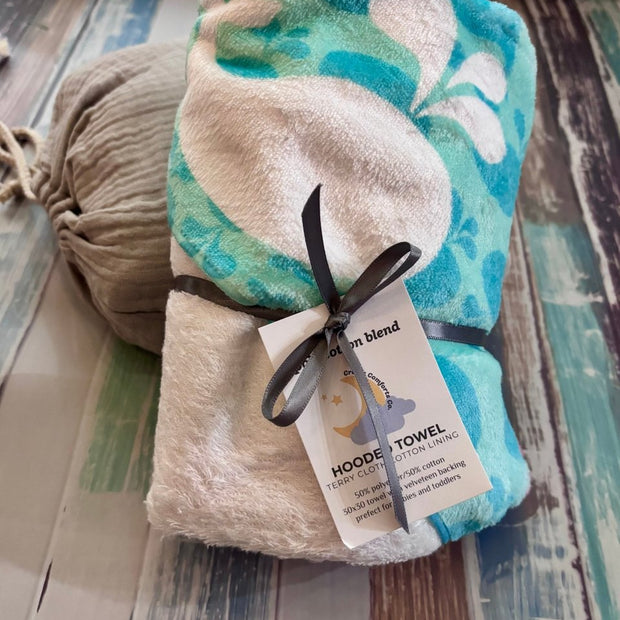 Whale of a Time Hooded Baby Bath Towel - Hooded Towels - Custom Crafting Alliance, LLC
