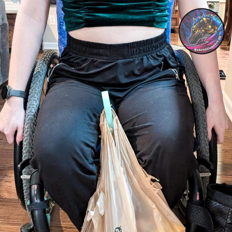 Wheelchair Grocery Bag Hook – Hands - Free Carrying Aid for Wheelchairs - Mobility Aides - Custom Crafting Alliance, LLC