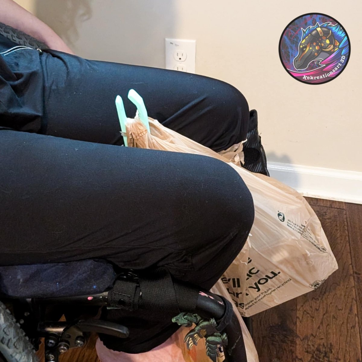Wheelchair Grocery Bag Hook – Hands - Free Carrying Aid for Wheelchairs - Mobility Aides - Custom Crafting Alliance, LLC