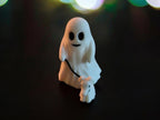 Whimsical Ghost Walking Pet Figurine – 3D - Printed Cute & Playful Decor - Custom Crafting Alliance, LLC