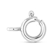 .925 Sterling Silver 1.0 Cttw Baguette and Round Diamond  Heart Pendant 18