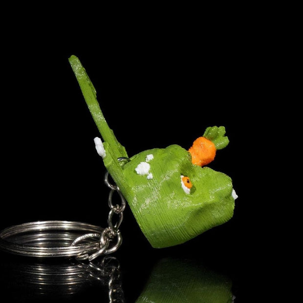 Zombie Bunny Keychain – Quirky & Spooky 3D - Printed Accessory - Keychain - Custom Crafting Alliance, LLC