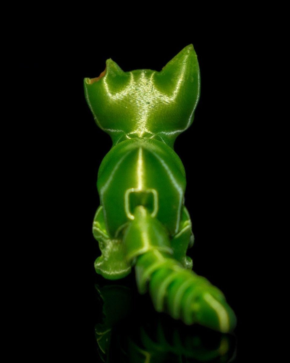 Zombie Kitty Figurine – Quirky & Creepy 3D - Printed Collectible - Custom Crafting Alliance, LLC