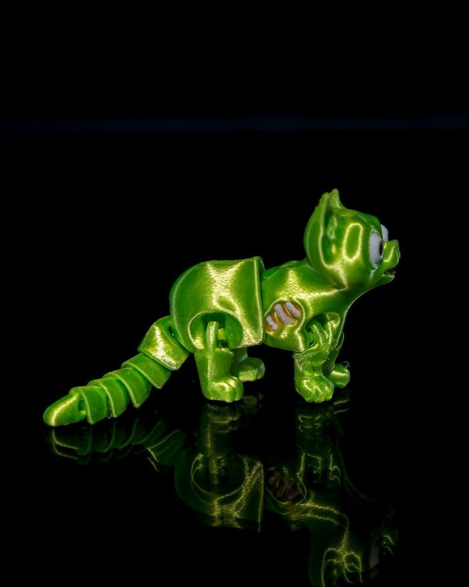 Zombie Kitty Figurine – Quirky & Creepy 3D - Printed Collectible - Custom Crafting Alliance, LLC