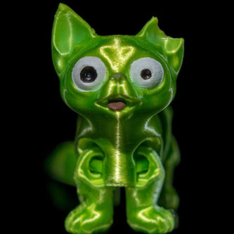 Zombie Kitty Figurine – Quirky & Creepy 3D - Printed Collectible - Custom Crafting Alliance, LLC