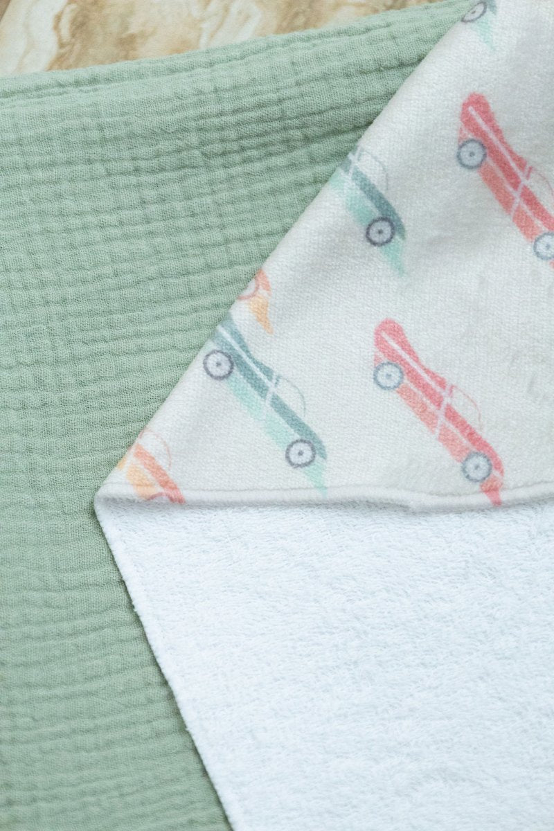 Zoomies Race Car Hooded Baby Towel - Hooded Towels - Custom Crafting Alliance, LLC